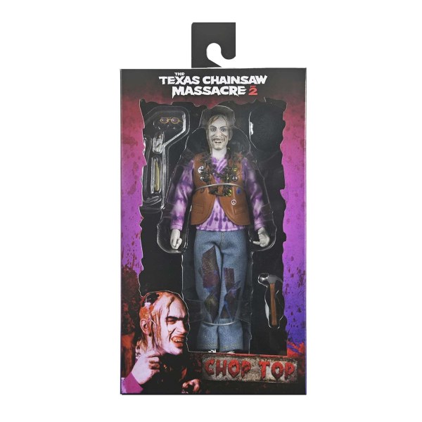 TEXAS CHAINSAW MASSACRE 2 - 8” GEKLEDE FIGUUR - CHOP TOP