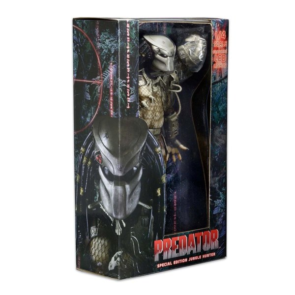 PREDATOR - FIGUUR OP SCHAAL 1/4 - JUNGLE HUNTER PREDATOR MET LED-VERLICHTING