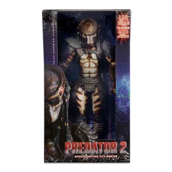 PREDATOR - FIGUUR OP SCHAAL 1/4 - CITY HUNTER PREDATOR MET LED-VERLICHTING