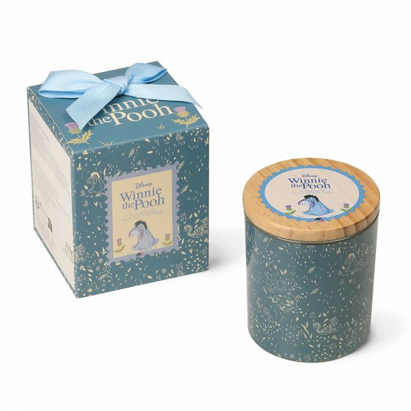 Houten kaars met lavendel en mariadistel van Eeyore - Disney Winnie de Pooh
