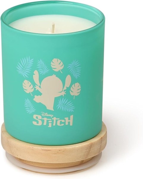 Stitch houten kaars, palmblad en Maleise appel - Disney Lilo & Stitch