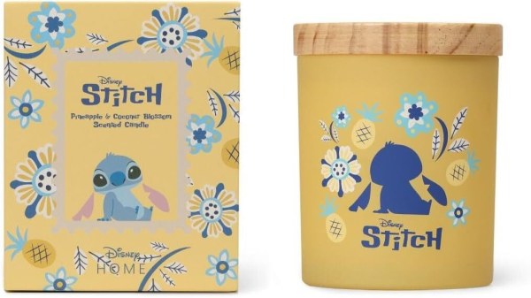 Stitch houten kaars met ananas- en kokosbloesemgeur - Disney Lilo & Stitch