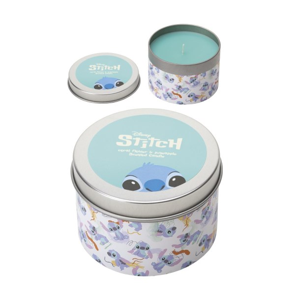 Stitch metalen kaars met koraalbloem en ananas - Disney Lilo & Stitch