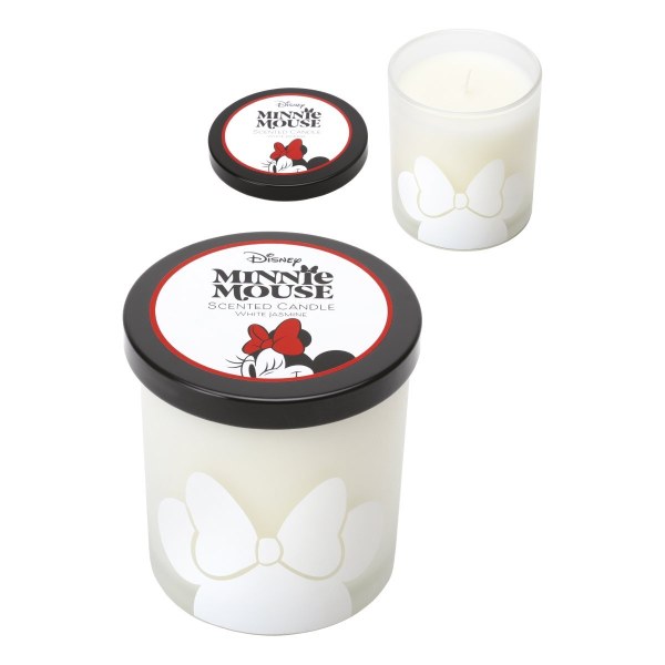 Disney glazen kaars met deksel, Minnie Muis, Witte Jasmine