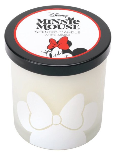 Disney glazen kaars met deksel, Minnie Muis, Witte Jasmine