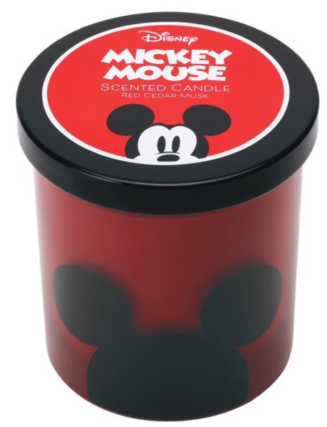 Disney glazen kaars met deksel, Mickey Muis, rode ceder muskus