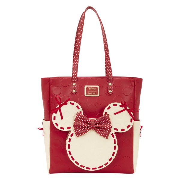 MINNIE ROCK THE DOTS SHOPPER - DISNEY LOUNGEFLY