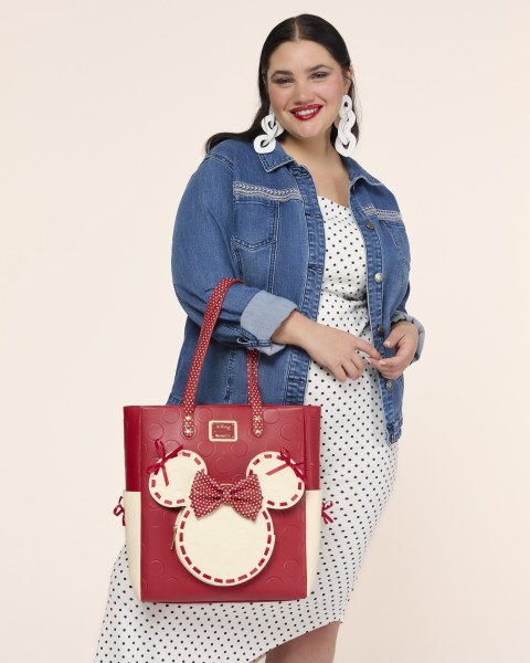 MINNIE ROCK THE DOTS SHOPPER - DISNEY LOUNGEFLY
