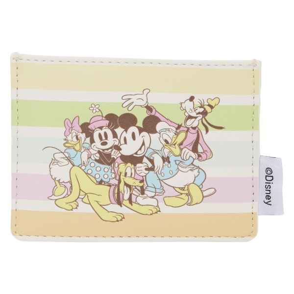 PASJESHOUDER met Mickey en vrienden en regenboogstrepen - DISNEY LOUNGEFLY