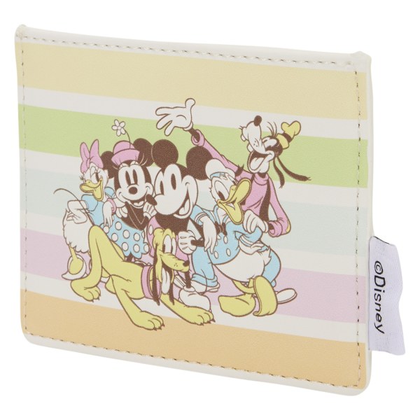 PASJESHOUDER met Mickey en vrienden en regenboogstrepen - DISNEY LOUNGEFLY