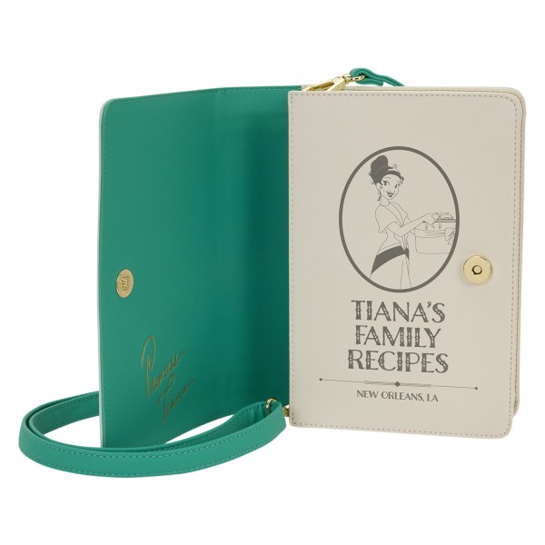 TIANA RECEPTENBOEK SCHOUDEDTAS - DISNEY LOUNGEFLY DE PRINSES EN DE KIKKER
