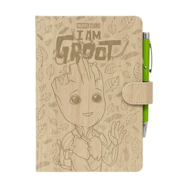 GROOT PREMIUM A5 NOTITIEBOEK MET PROJECTORPEN - MARVEL