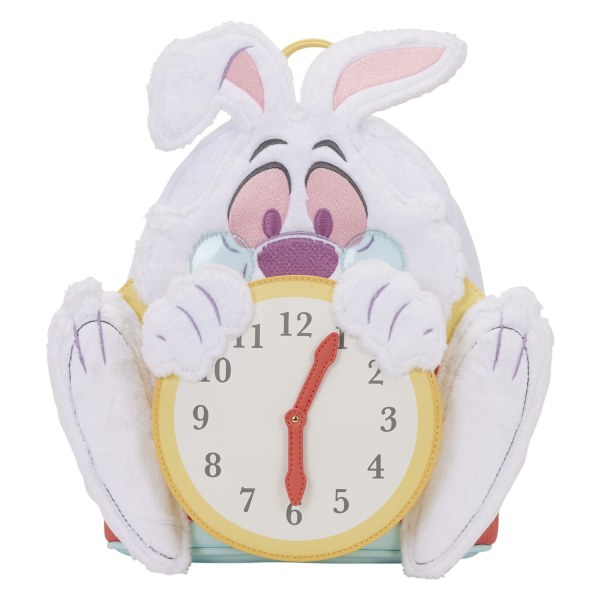 WHITE RABBIT MINI RUGZAK - LOUNGEFLY DISNEY ALICE IN WONDERLAND