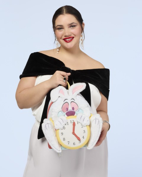 WHITE RABBIT MINI RUGZAK - LOUNGEFLY DISNEY ALICE IN WONDERLAND