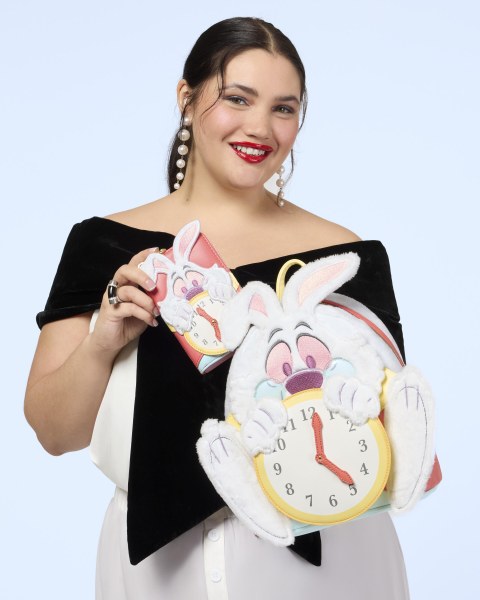 WHITE RABBIT MINI RUGZAK - LOUNGEFLY DISNEY ALICE IN WONDERLAND