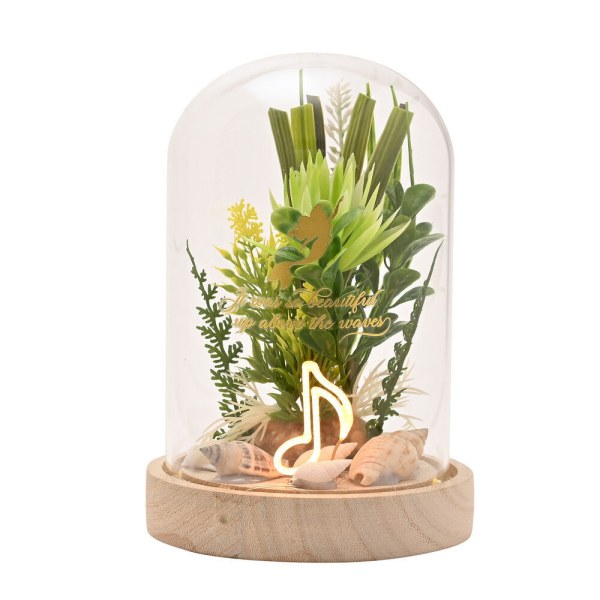 Decoratieve glazen stolp met Ariel -verlichting - Disney De Kleine Meermin