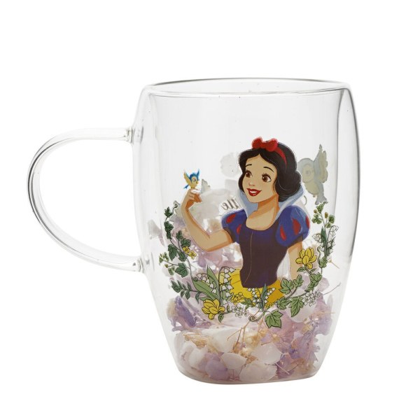 Sneeuwwitje glazen beker met bloemenmotief - Disney Pastel Princess