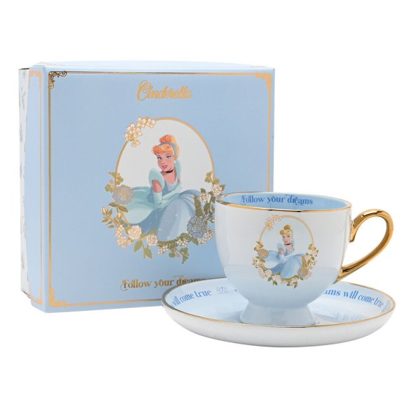 Assepoester theekopje en schoteltje - Disney Pastel Princess