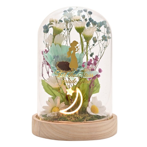 Decoratieve glazen stolp met Jasmine - Disney Pastel Princess