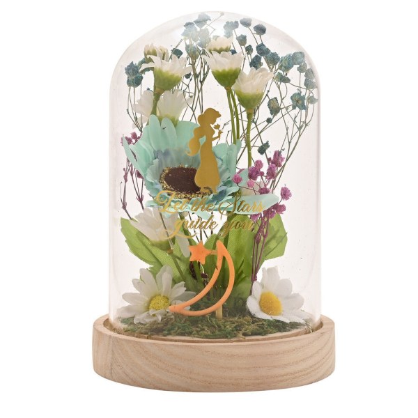 Decoratieve glazen stolp met Jasmine - Disney Pastel Princess