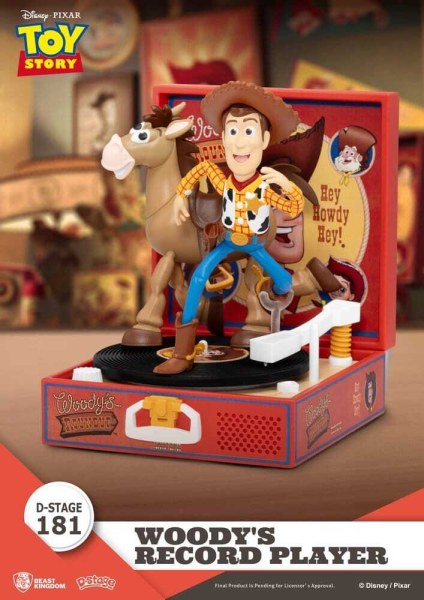 Toy Story Platenspeler Serie Woody's Platenspeler PVC Figuur 13cm