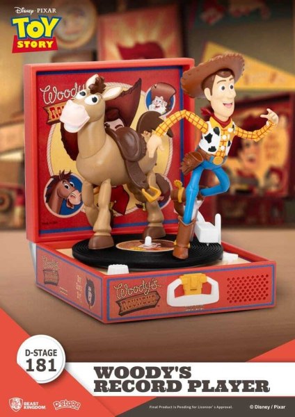 Toy Story Platenspeler Serie Woody's Platenspeler PVC Figuur 13cm