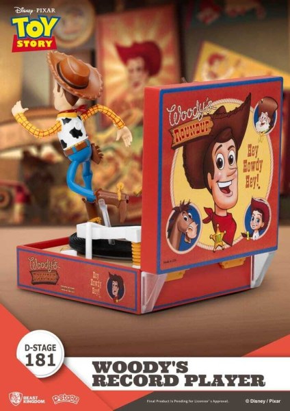 Toy Story Platenspeler Serie Woody's Platenspeler PVC Figuur 13cm