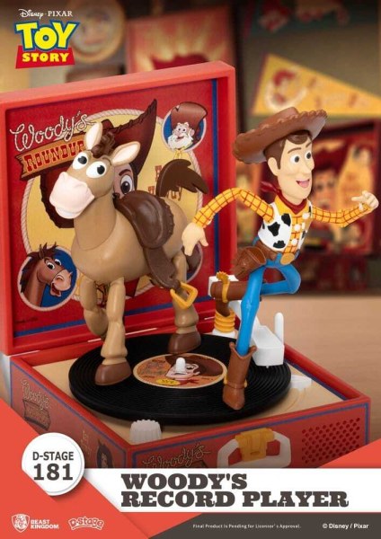 Toy Story Platenspeler Serie Woody's Platenspeler PVC Figuur 13cm