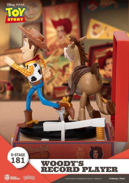 Toy Story Platenspeler Serie Woody's Platenspeler PVC Figuur 13cm
