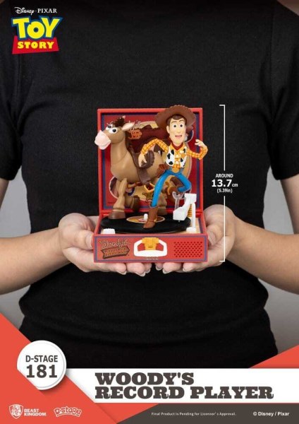 Toy Story Platenspeler Serie Woody's Platenspeler PVC Figuur 13cm