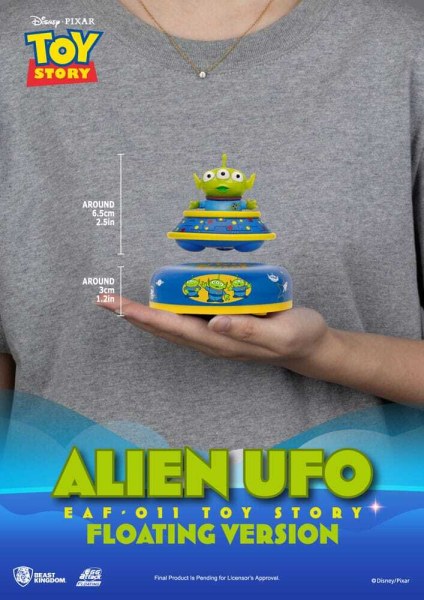 Toy Story diorama: Eiaanval, buitenaardse UFO, zwevende versie, 6 cm