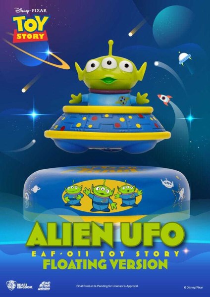 Toy Story diorama: Eiaanval, buitenaardse UFO, zwevende versie, 6 cm
