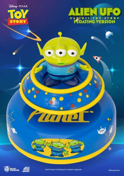 Toy Story diorama: Eiaanval, buitenaardse UFO, zwevende versie, 6 cm
