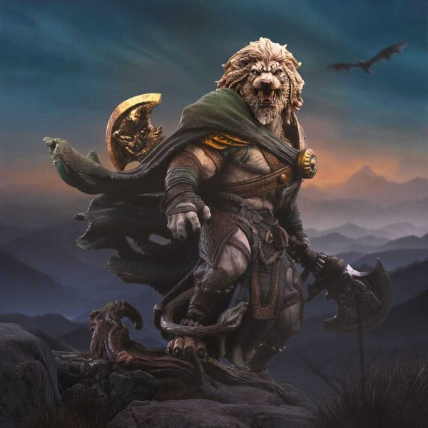 Ajani Goldmane Art Scale 26 cm - Iron Studios Magic The Gathering