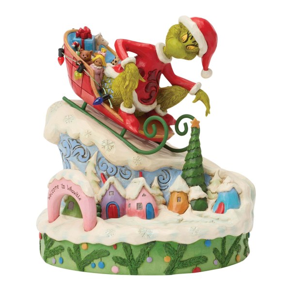 Grinch op een slee - JIM SHORE GRINCH