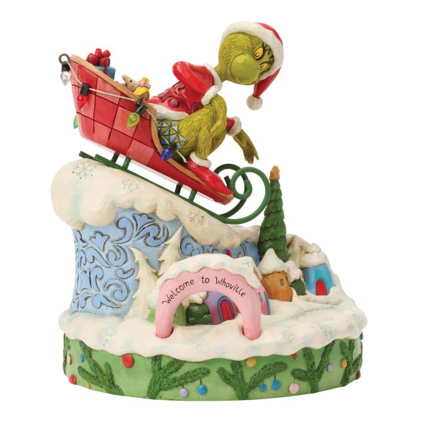 Grinch op een slee - JIM SHORE GRINCH