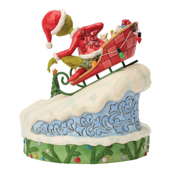 Grinch op een slee - JIM SHORE GRINCH