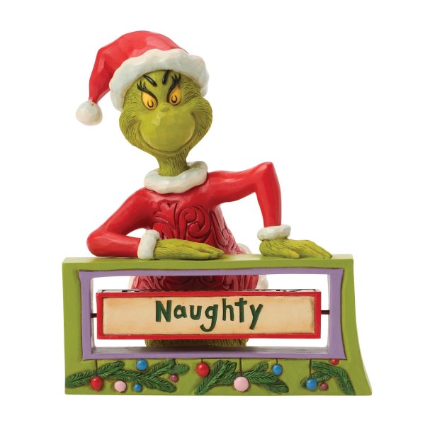 Grinch-draaiend reclamebord - JIM SHORE GRINCH