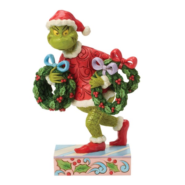 Grinch steelt kransen - JIM SHORE GRINCH