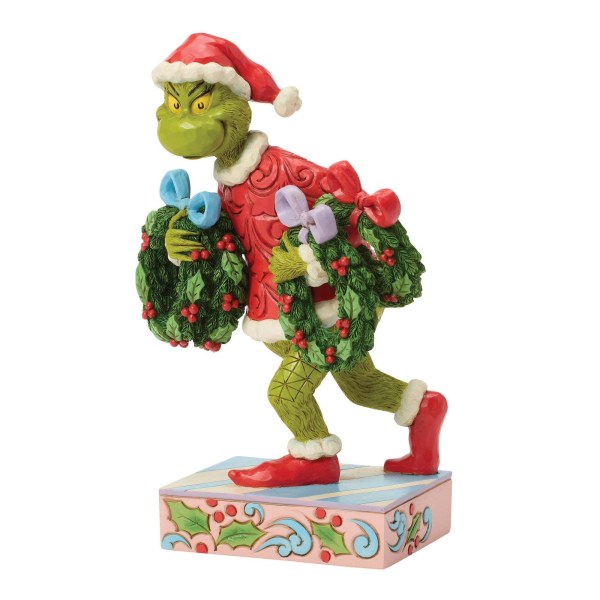 Grinch steelt kransen - JIM SHORE GRINCH