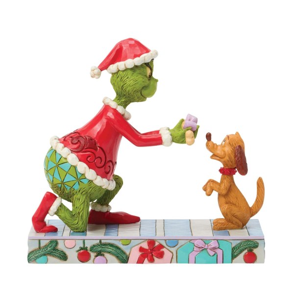 Grinch geeft Max - JIM SHORE GRINCH