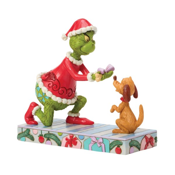 Grinch geeft Max - JIM SHORE GRINCH