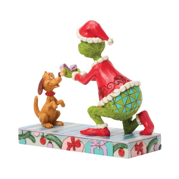 Grinch geeft Max - JIM SHORE GRINCH