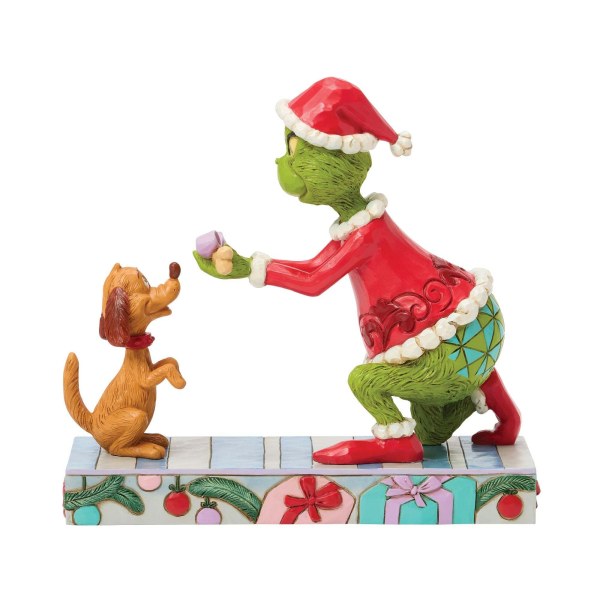 Grinch geeft Max - JIM SHORE GRINCH