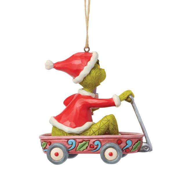 Hangend ornament in de vorm van een Grinch-wagen - JIM SHORE GRINCH