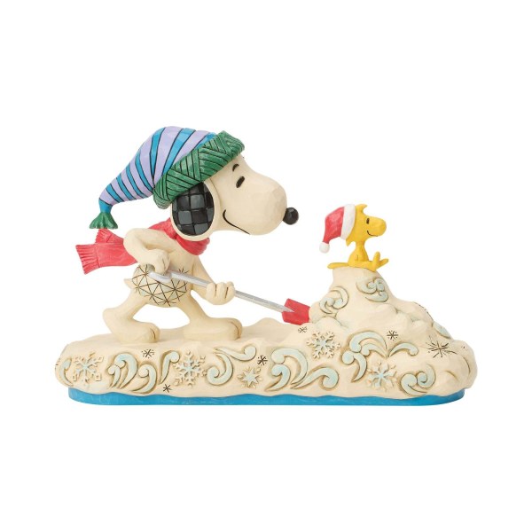 Snoopy schept sneeuw met Woodstock - Peanuts