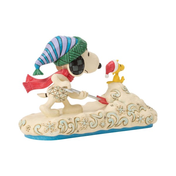 Snoopy schept sneeuw met Woodstock - Peanuts