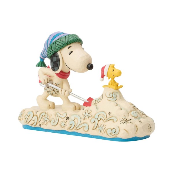 Snoopy schept sneeuw met Woodstock - Peanuts