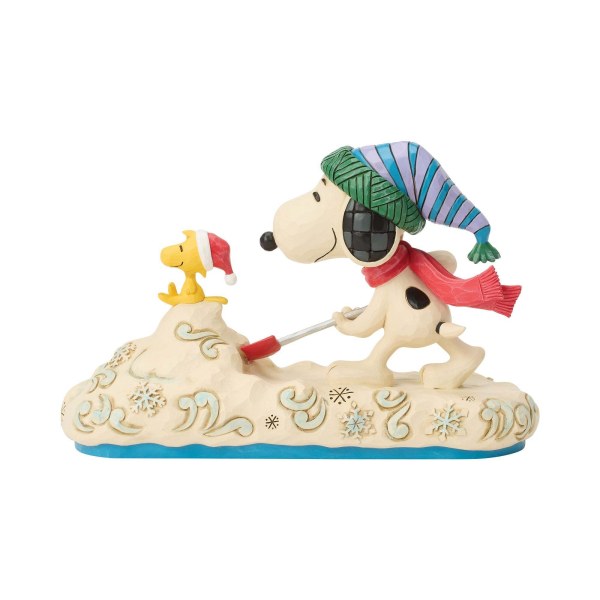 Snoopy schept sneeuw met Woodstock - Peanuts