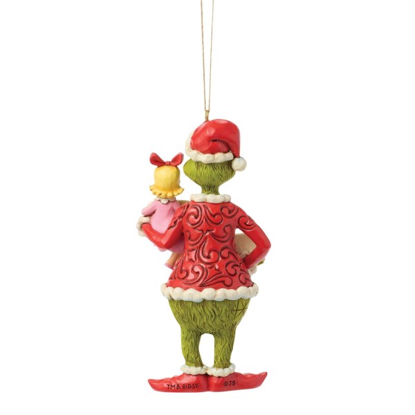 Ginch en Cindy Lou bordje als hangend ornament - JIM SHORE GRINCH